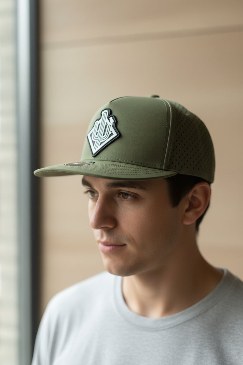 PVC diamond cactus SnapBack - Green