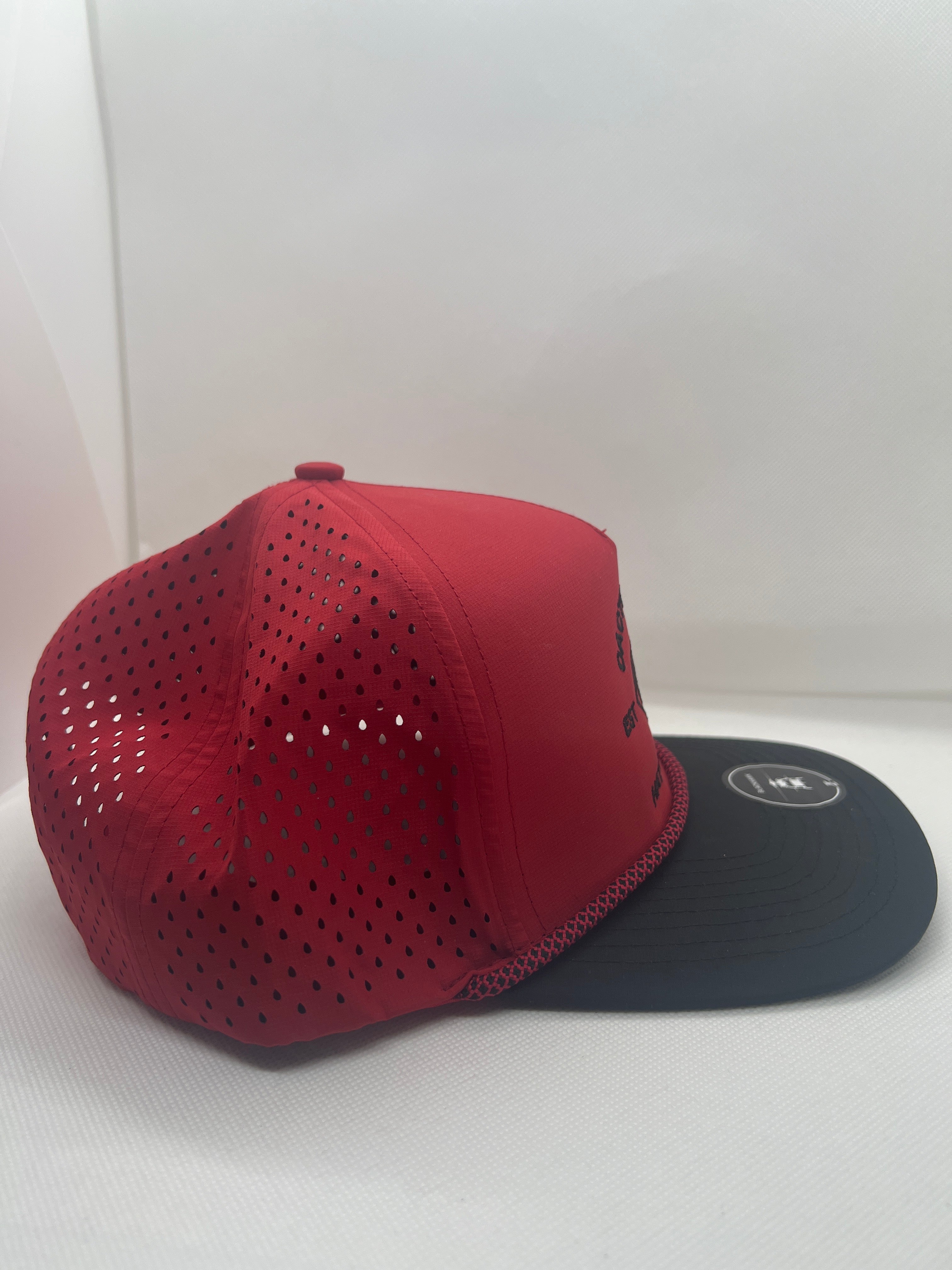 Stitch diamond SnapBack - red/black + rope