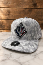 PVC diamond patriot SnapBack - white camo