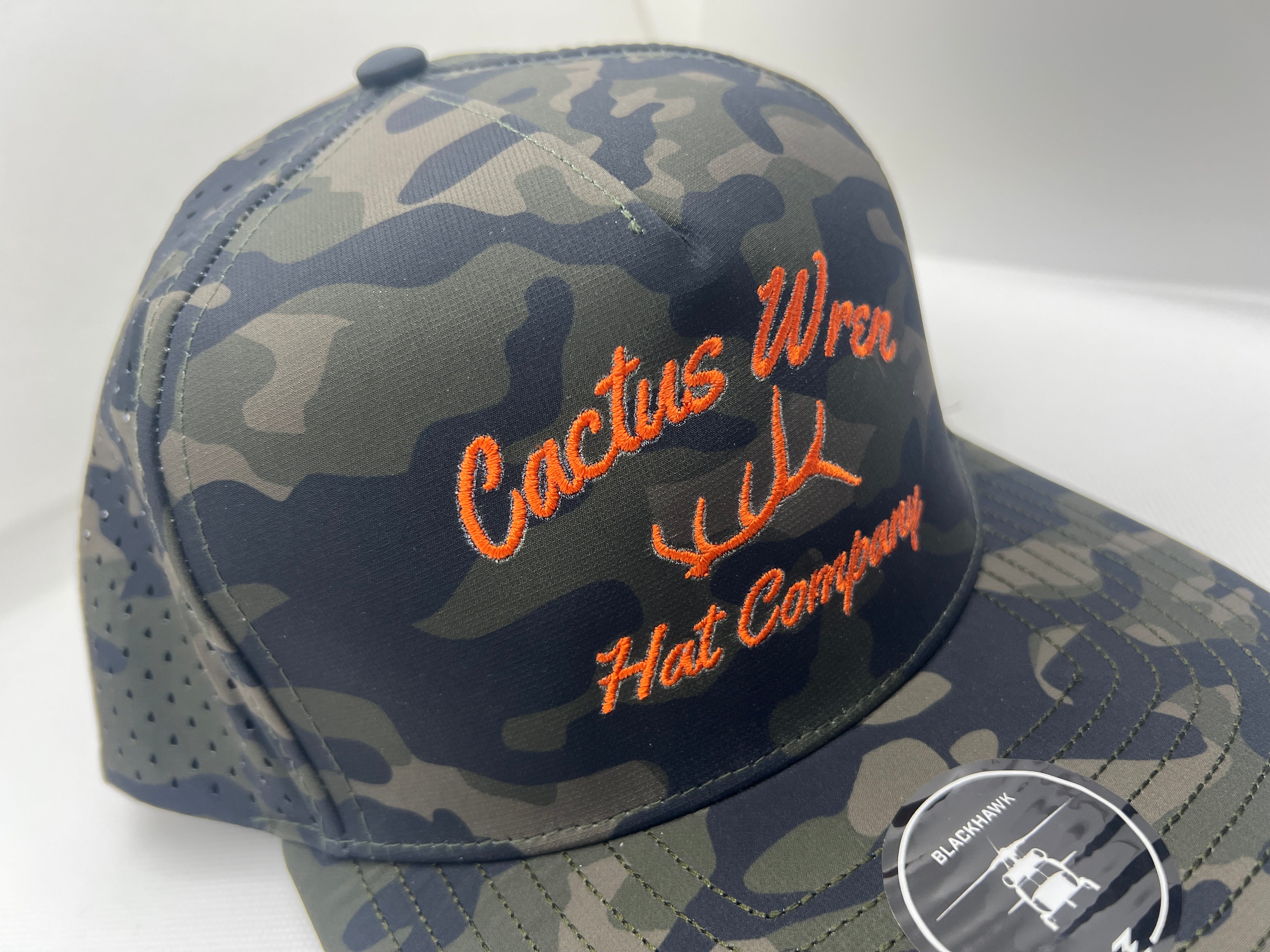 Shed Cactus SnapBack - green camo/orange