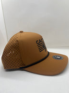 Stripes SnapBack - brown/black + rope