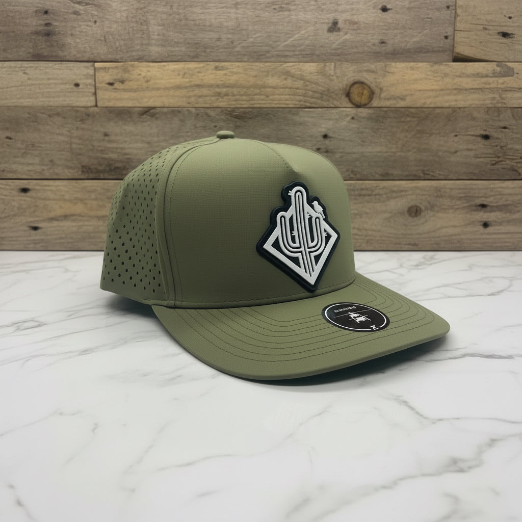 PVC diamond cactus SnapBack - Green