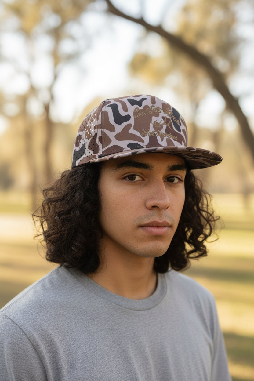 Shed Cactus SnapBack - brown camo