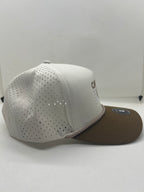 Stripes SnapBack - white/brown + rope