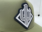 PVC diamond cactus SnapBack - Green
