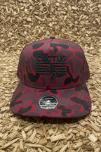 Stripes SnapBack - red camo/black