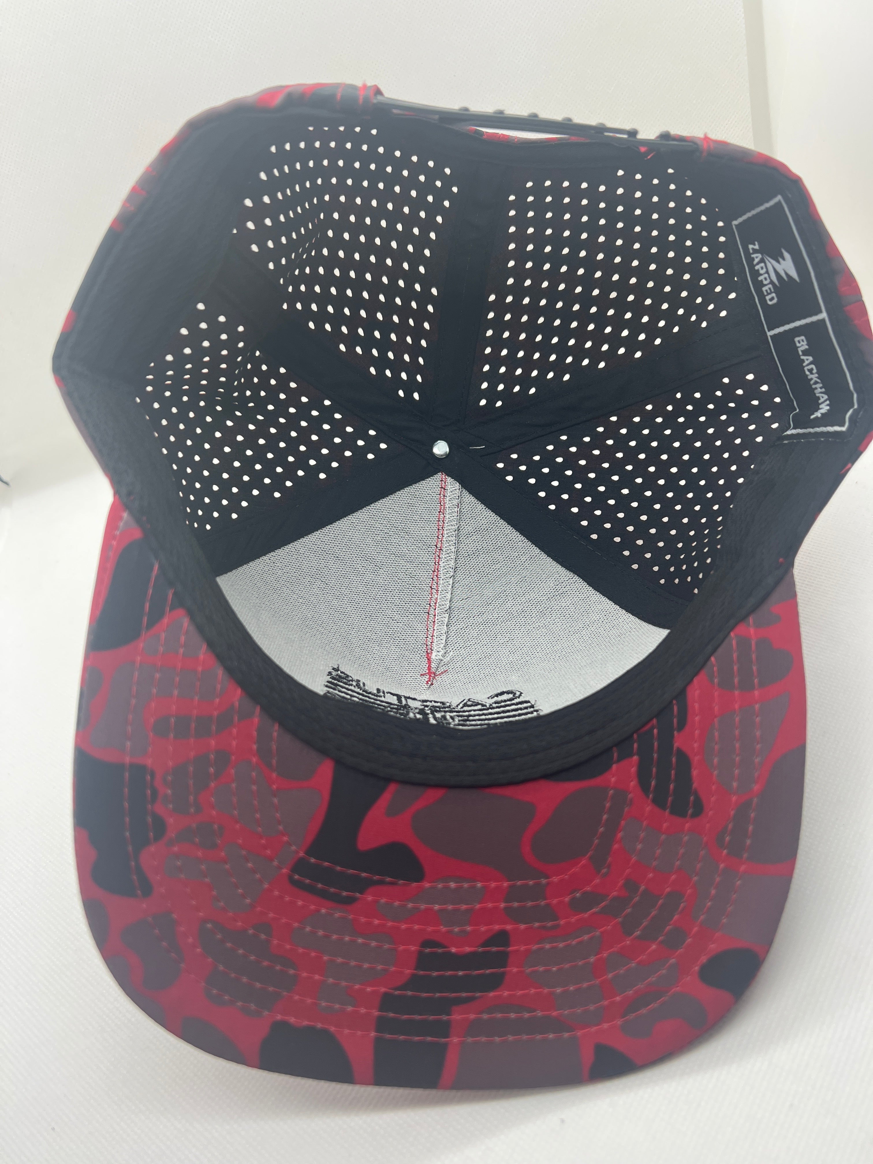 Stripes SnapBack - red camo/black
