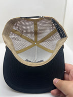 Stripes SnapBack - tan/black + rope