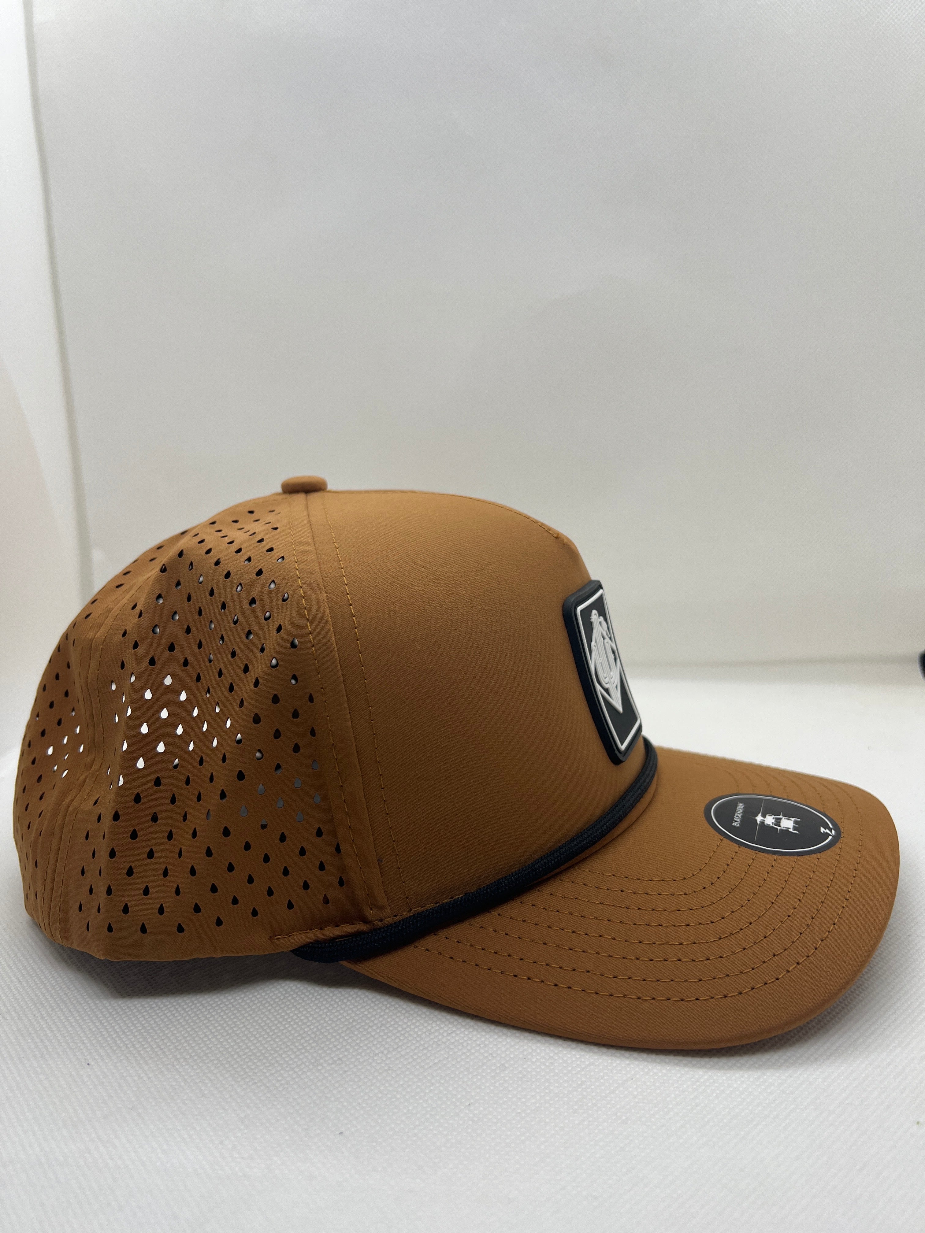Rectangle diamond SnapBack - Brown/black + rope