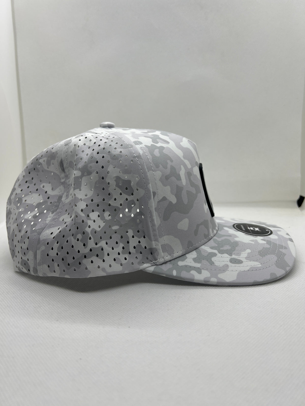 Rectangle diamond SnapBack - white camo/black