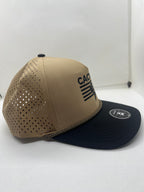 Stripes SnapBack - tan/black + rope