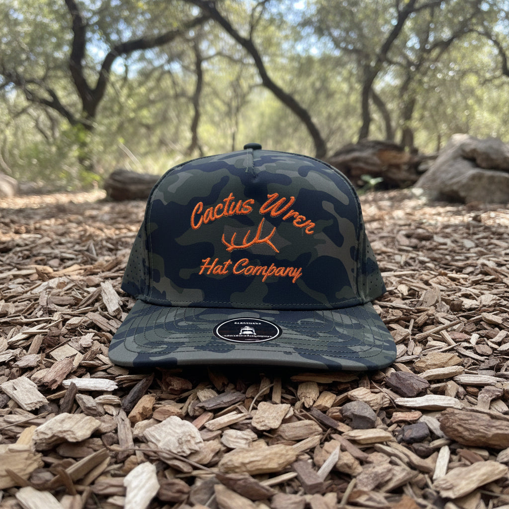 Shed Cactus SnapBack - green camo/orange