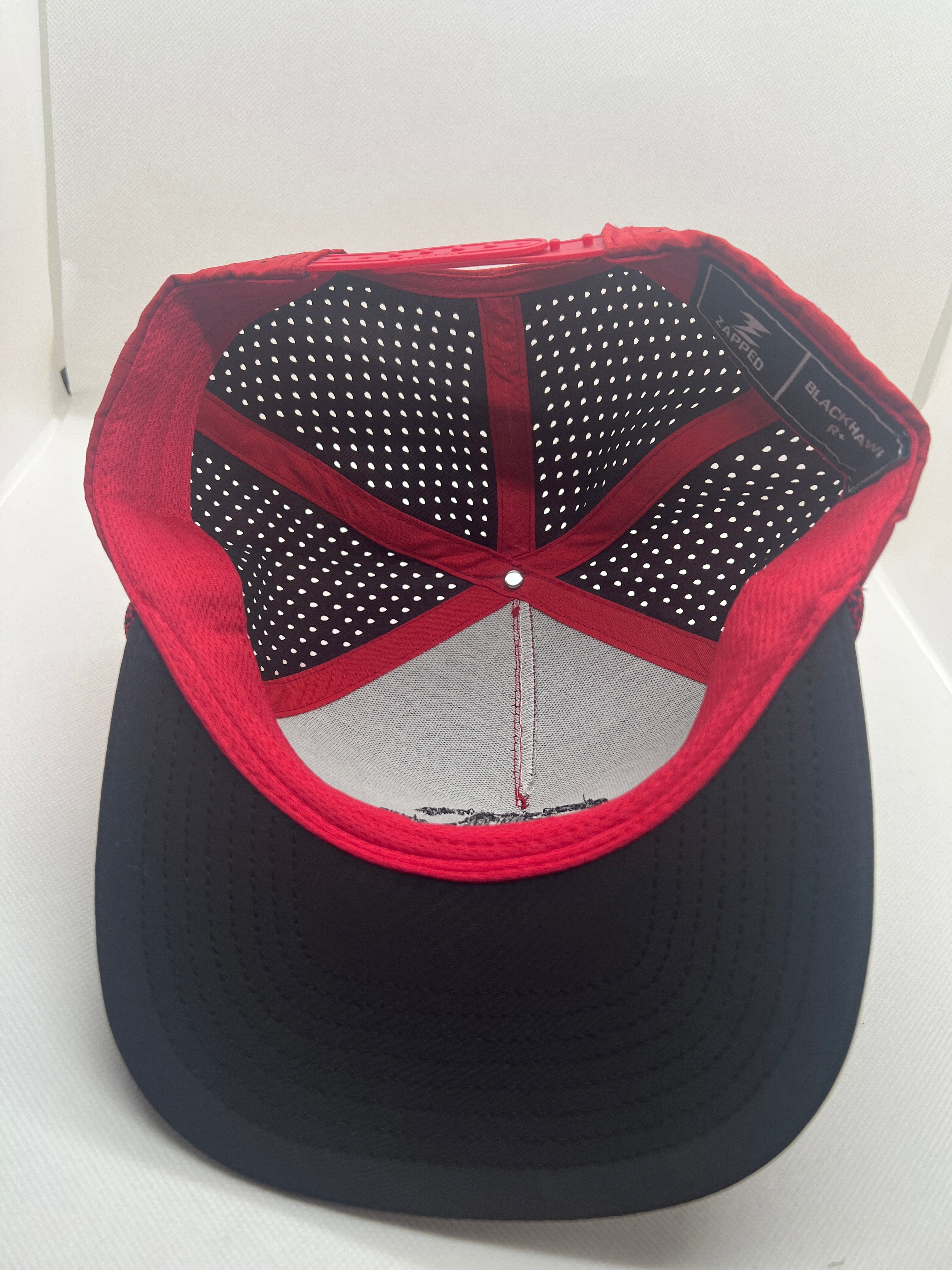 Stitch diamond SnapBack - red/black + rope