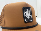 Rectangle diamond SnapBack - Brown/black + rope