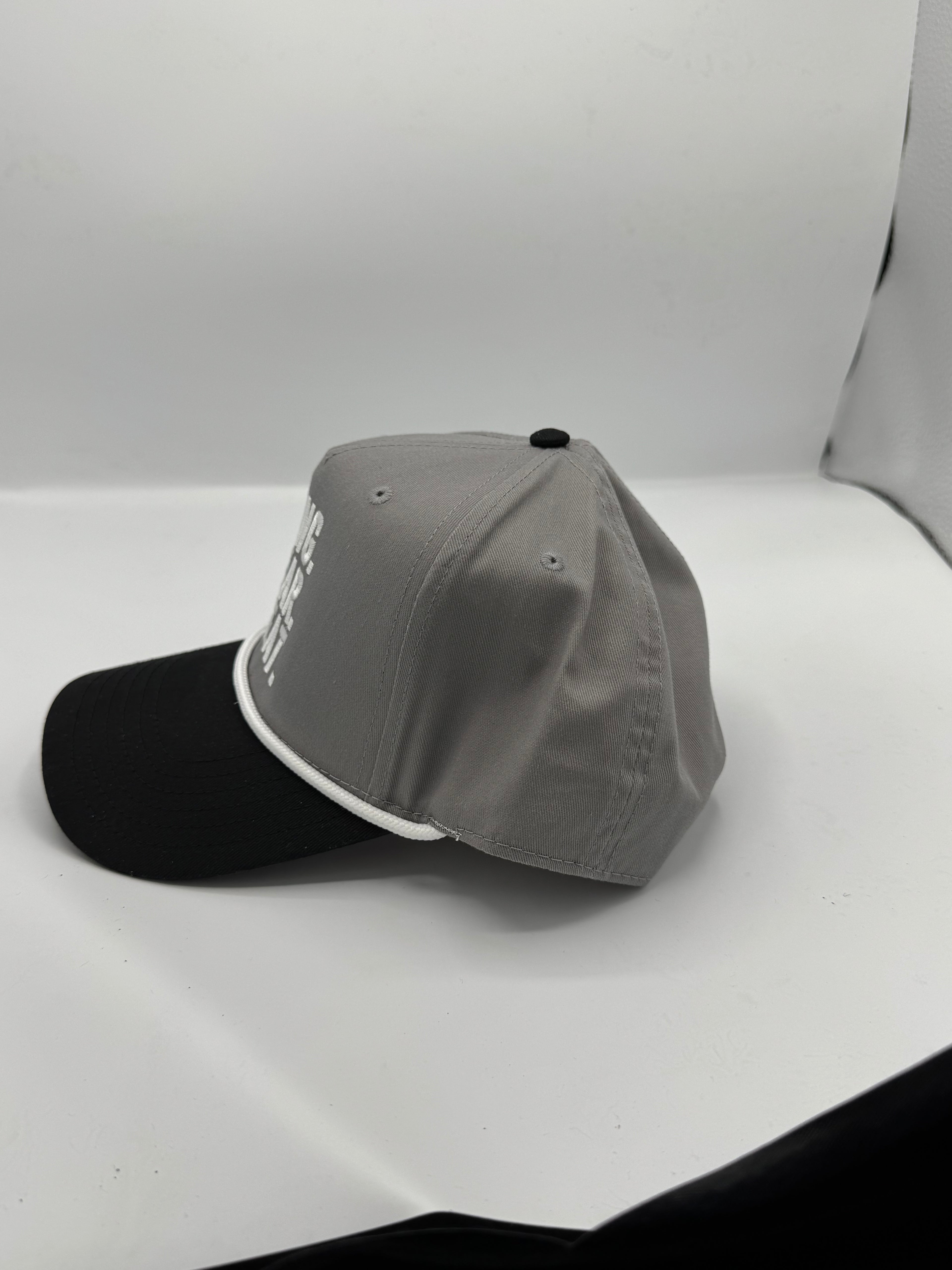 Swing, Swear, Repeat Cap in Gray/Black