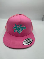 Tri Cactus trucker - pink/teal
