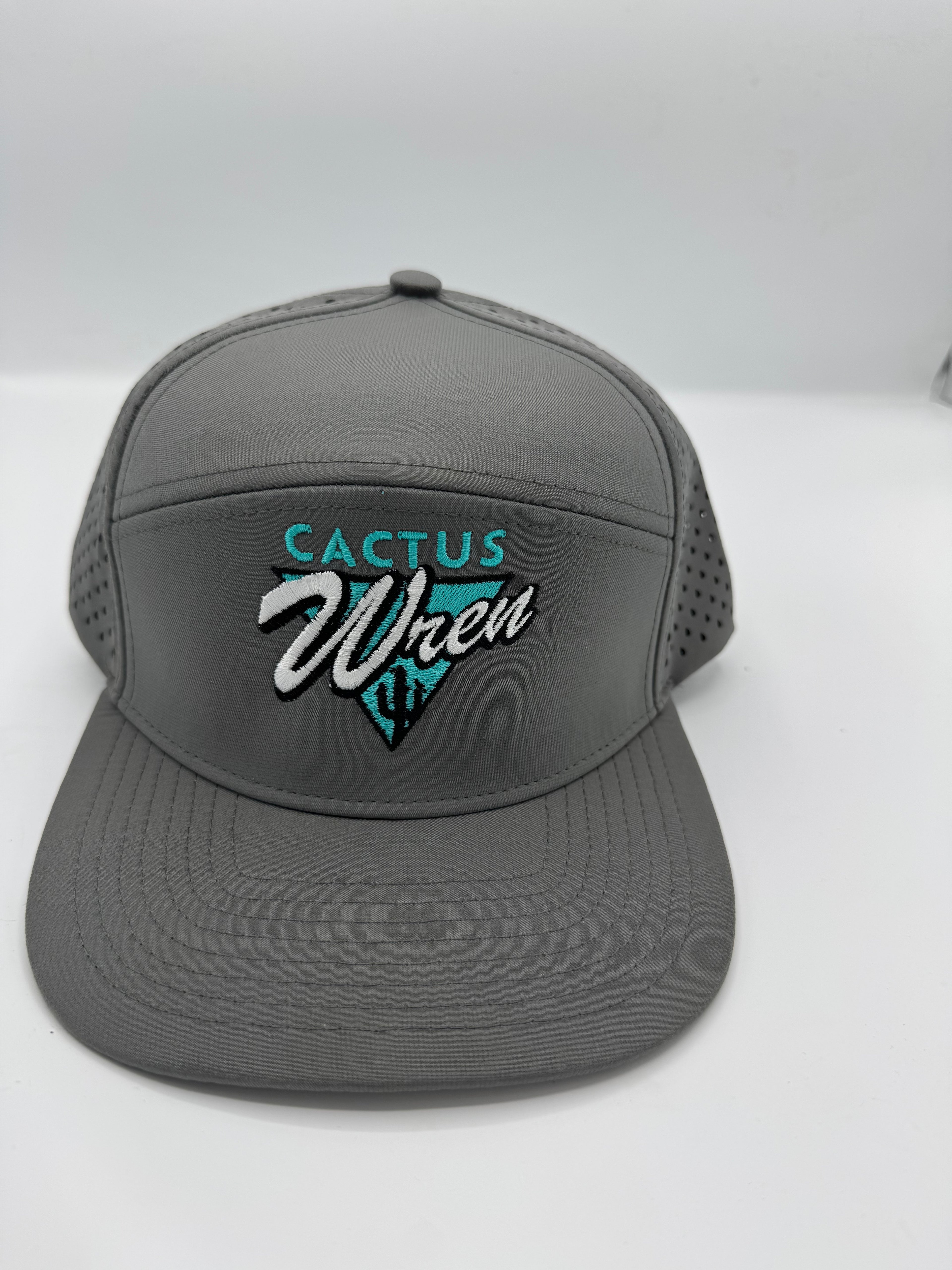 7 Panel Desert Triangle Logo in gray/teal