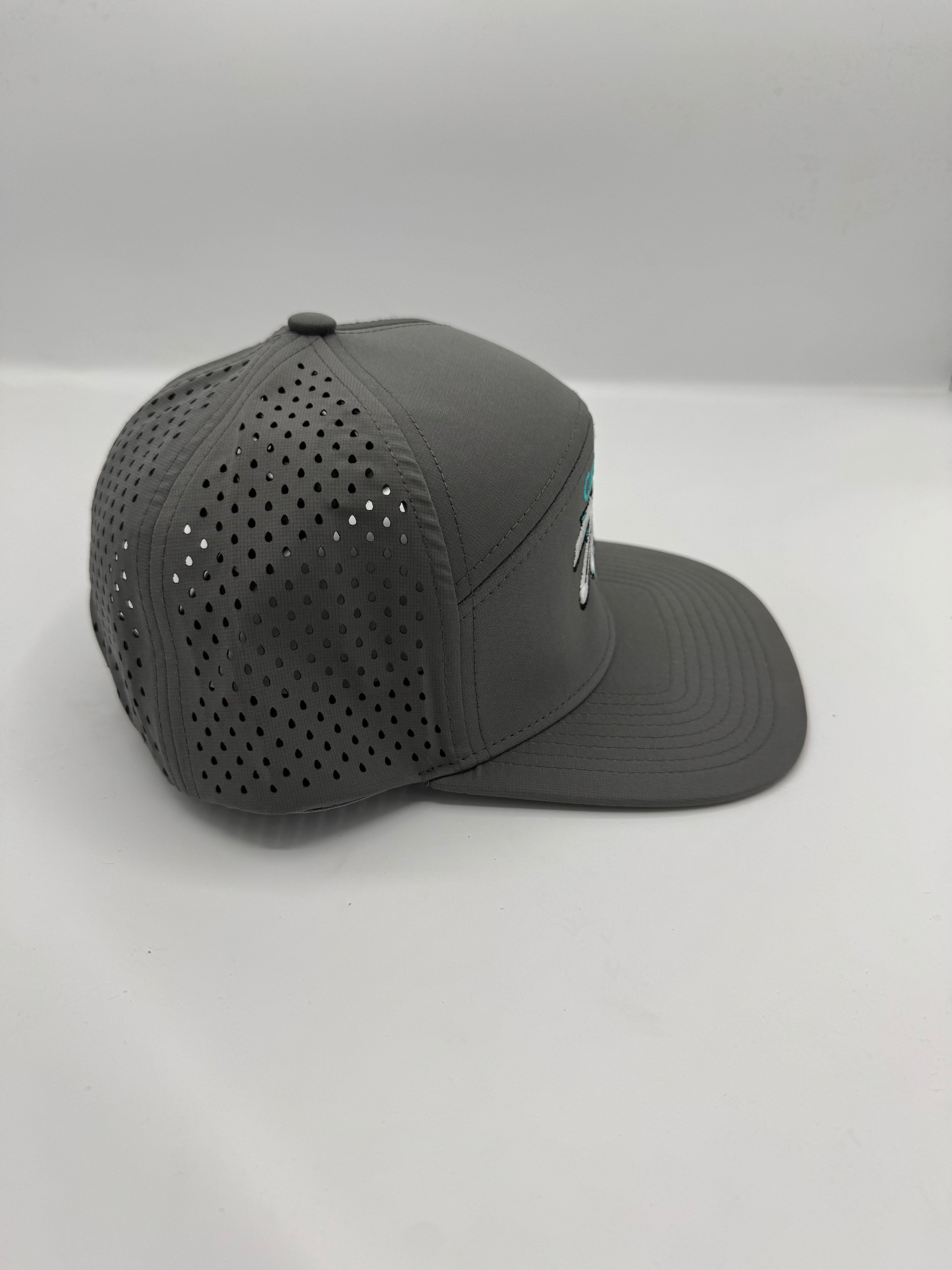 7 Panel Desert Triangle Logo in gray/teal