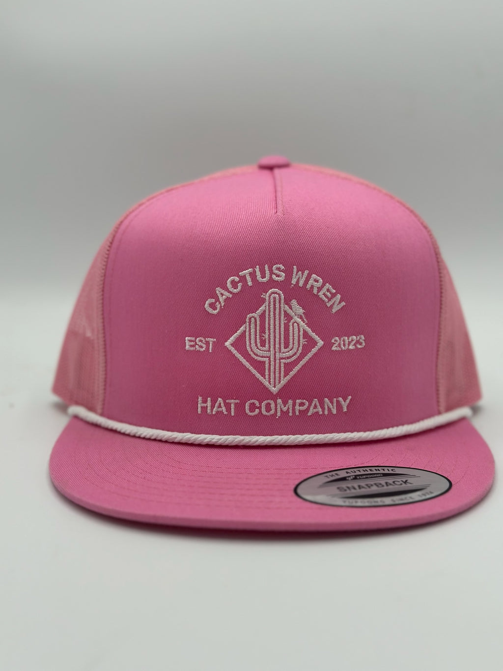 Ranch Logo in pink/white with rope