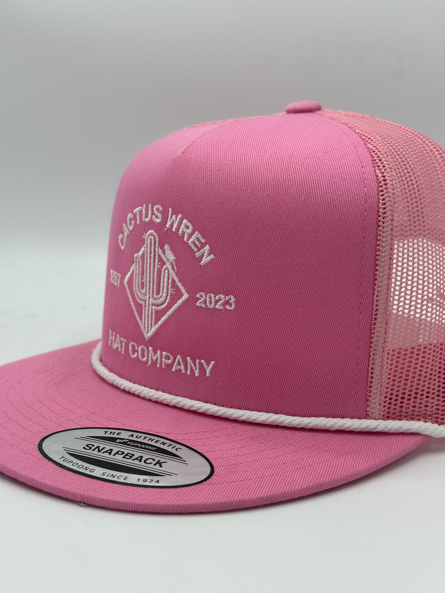 Ranch Logo in pink/white with rope