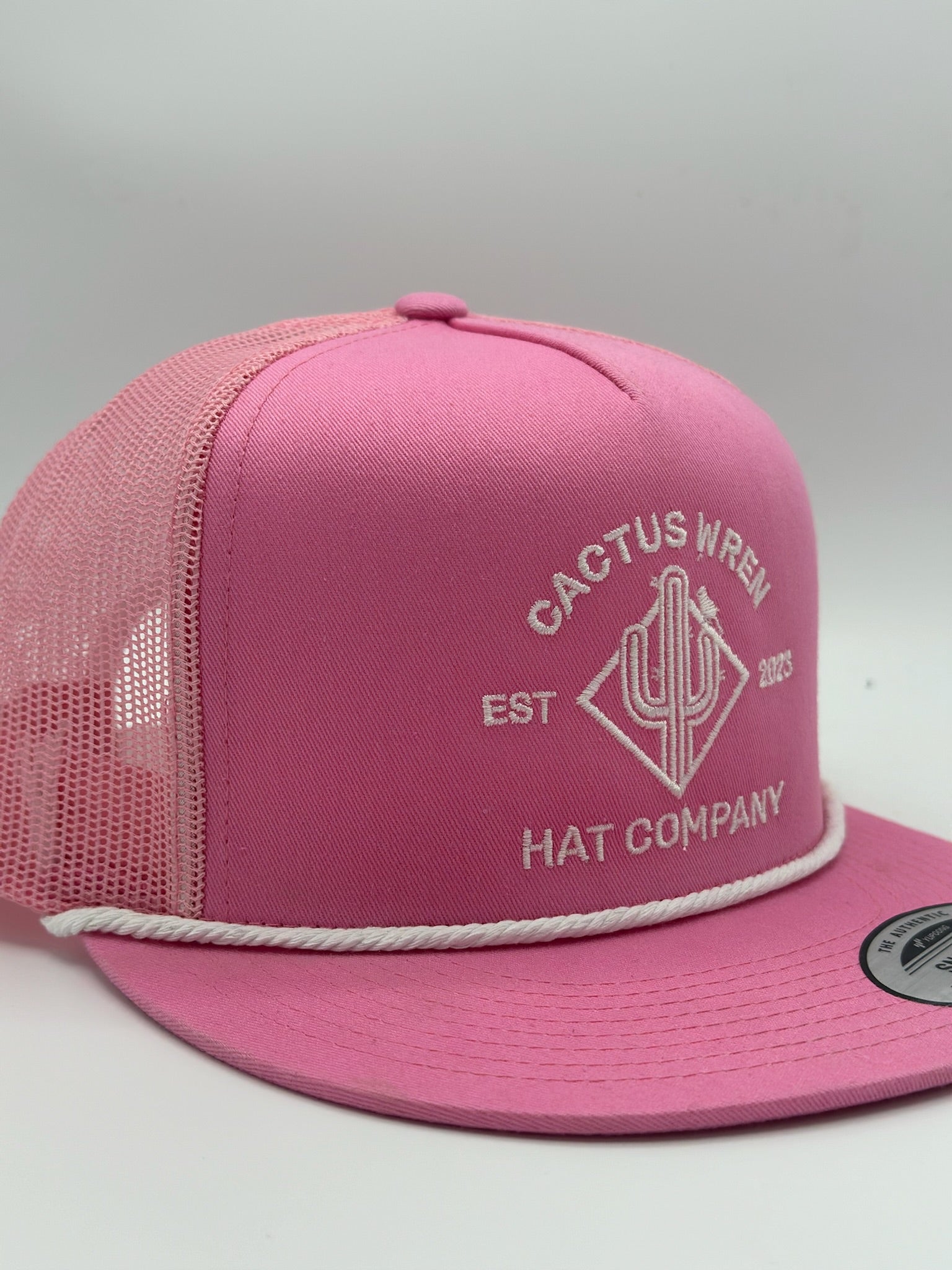 Ranch Logo in pink/white with rope
