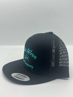 shed cactus trucker - black/turquoise
