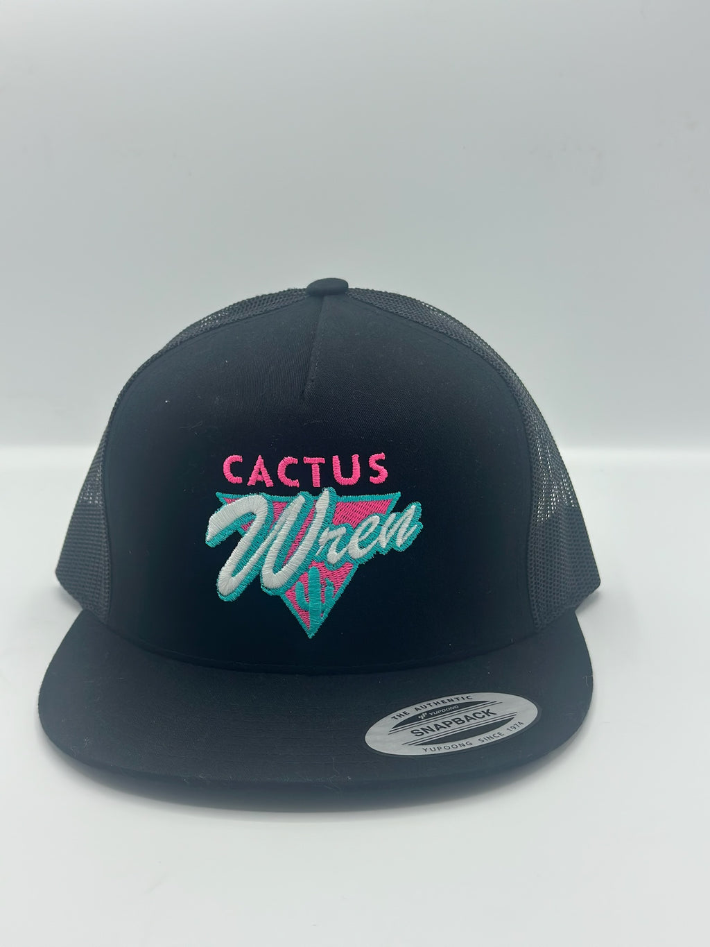 Desert Triangle in black with turquoise/pink