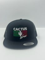 Stripes trucker - black/green/white/red