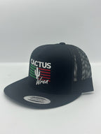 Stripes trucker - black/green/white/red