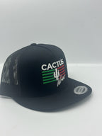 Stripes trucker - black/green/white/red