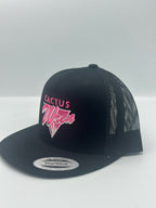 Tri Cactus trucker - black/pink